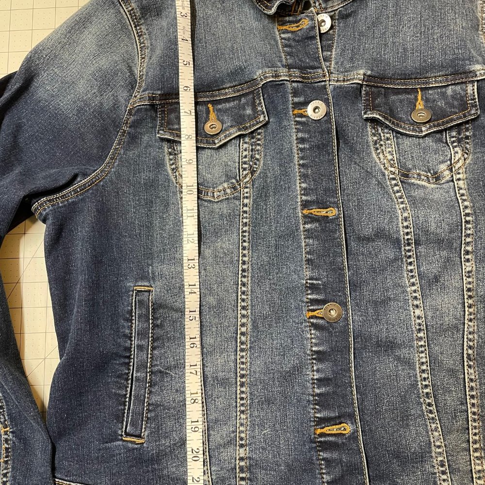 Torrid Denim Jacket With Original Patchwork Panel - image 3